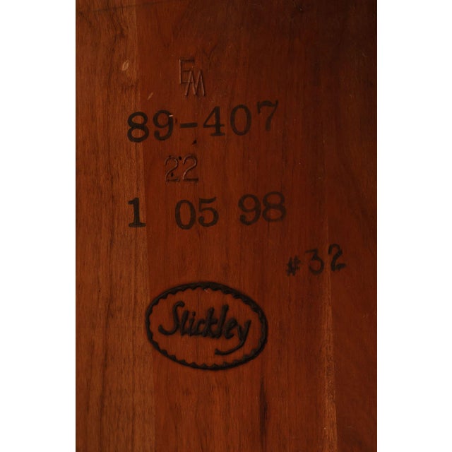 Stickley Commemorative Leather-Top Round Oak Library Table For Sale - Image 16 of 18