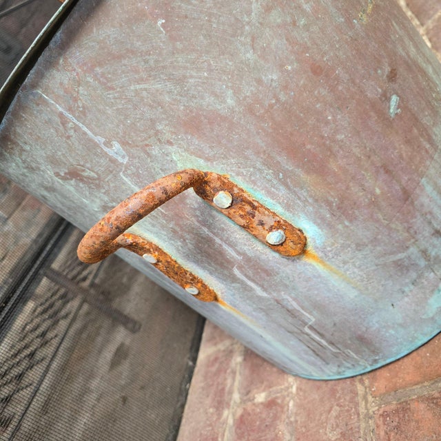 Large Antique Bramhall Deane and Co Copper Stock Pot With Lid 16 Inch Industrial Kitchen Decor For Sale In Portland, ME - Image 6 of 10