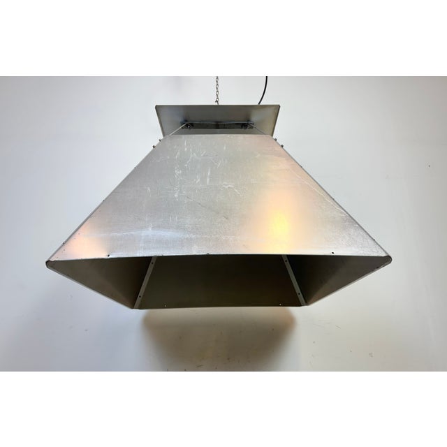 Large Industrial Factory Pendant Lamp from Elektrosvit, 1970s For Sale - Image 10 of 18