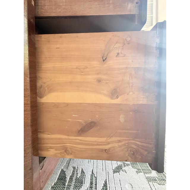 Art Deco Rosewood and Walnut Tall Chest of Drawers For Sale - Image 10 of 12