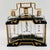 Mid 20th Century Mid-Century Modern Black and Gold Tantalus Decanter Set, Liquor Caddy, Portable Bar For Sale - Image 9 of 18