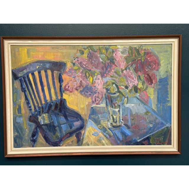 Allan Lindqvist, Stilleben, 1958, Oil Painting on Panel, Framed For Sale - Image 7 of 16