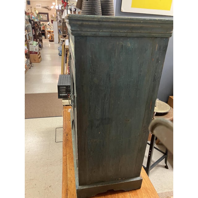 A striking antique pie cabinet, dating to the early 20th century (circa 1900–1920), A scarce combination of primitive form...