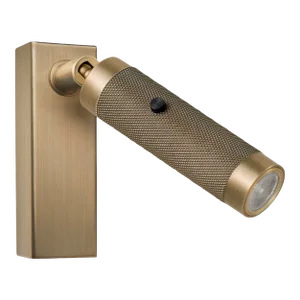 Golden Bronze Led Knurl Reading Light
