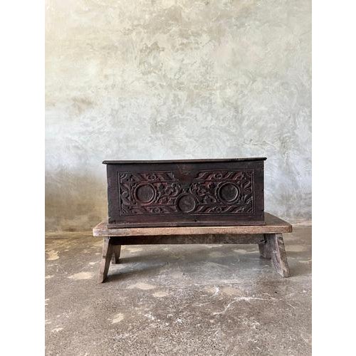 Small Indonesian Carved Wooden Chest For Sale - Image 13 of 18