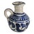 Italian Eden Ceramic Blue Gray Carafe/Pitcher For Sale
