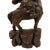 Mid-20th Century Chinese Wood Carved God of Martial Wealth Status For Sale - Image 11 of 11