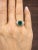 Modern 2.83 Ct Gia Certified Zambian Emerald & Diamond Ring Size 6.5 For Sale - Image 3 of 9