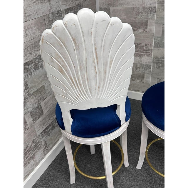 Three Grotto Style Shell Stools For Sale - Image 4 of 7