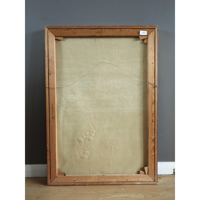 Mid-Century Modern 'Weight of Warmth' Abstract Oil Painting by Swedish Painter Hans Osswald (1919-1983), Framed For Sale - Image 14 of 14