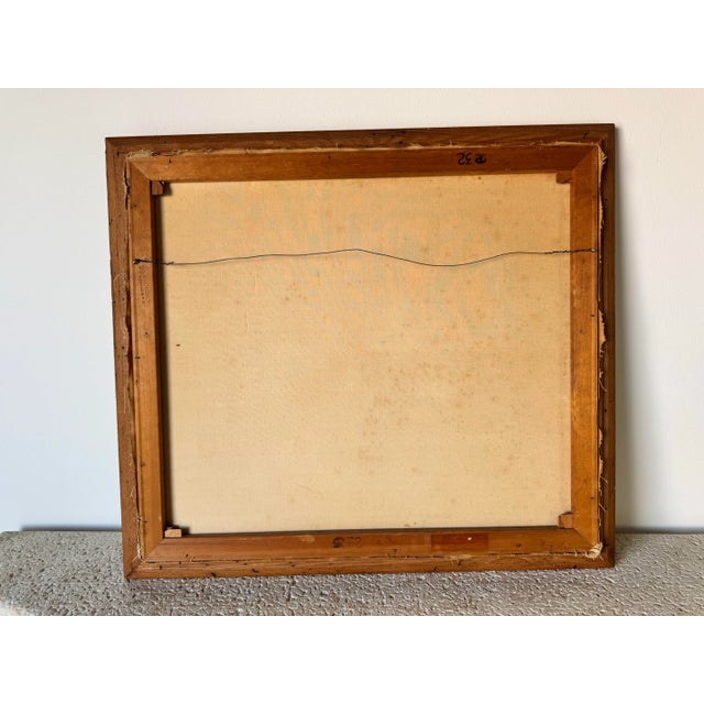 1960s Vintage Turner Still Life Oil on Canvas Painting, Frame/ Sold For Sale - Image 12 of 12
