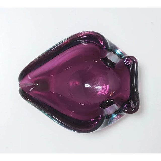 Mid-Century Modern Murano Glass Ashtray in Purple Glass, Italy, 1960s For Sale - Image 9 of 10