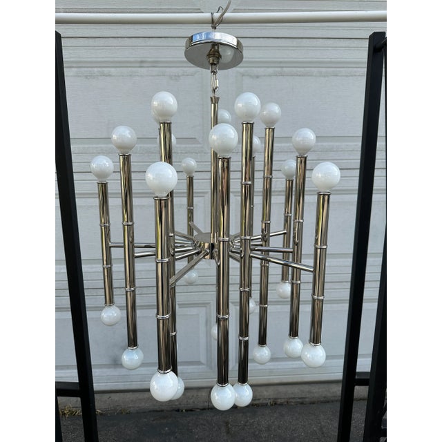 1990s Jonathan Adler Meurice Chandelier For Sale - Image 5 of 8