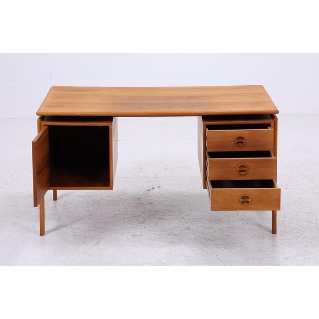 Mid-Century Danish Teak Desk by Arne Vodder, 1960s For Sale - Image 3 of 17