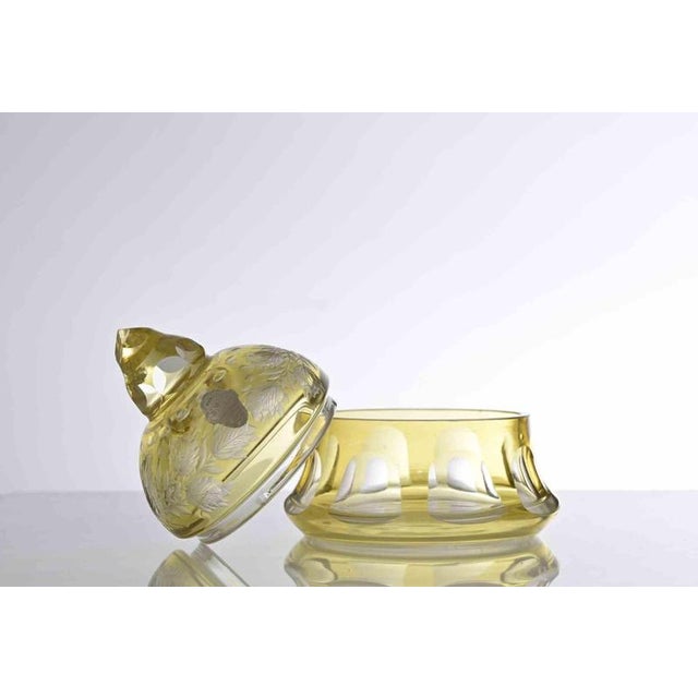 Vintage Crystal Candy Box realized in Germany in 1970s. Very good condition.