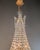 Metal Antique Italian Empire Style Crystal Montgolfière Chandelier in Brass Basket For Sale - Image 7 of 7