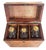 19th Century English Mahogany Traveling Bar Case 3 Bottle Liquor Decanter Box For Sale - Image 14 of 18