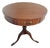 Vintage Chippendale-Style Mahogany Drum Table With Drawer & Claw Feet For Sale