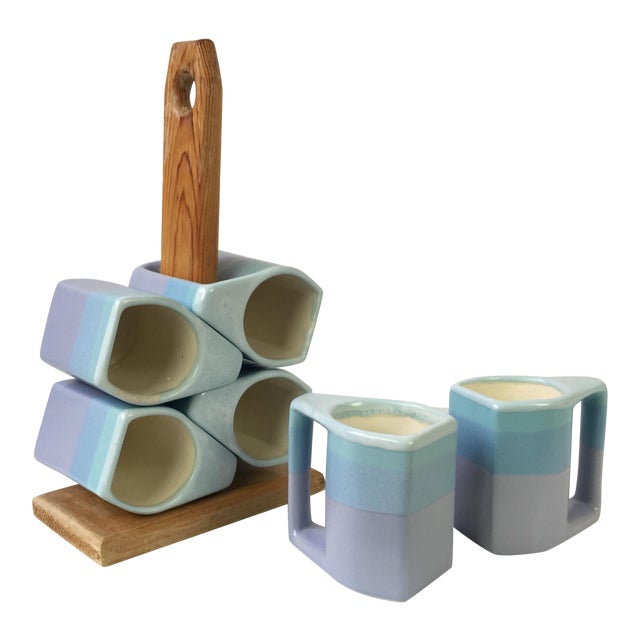 Signed Rodolfo Padilla Stacking Mugs 6 Chairish