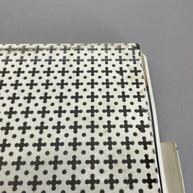 French Modernist Rigituelle Tray in Metal from Mathieu Matégot, 1950s For Sale - Image 16 of 18