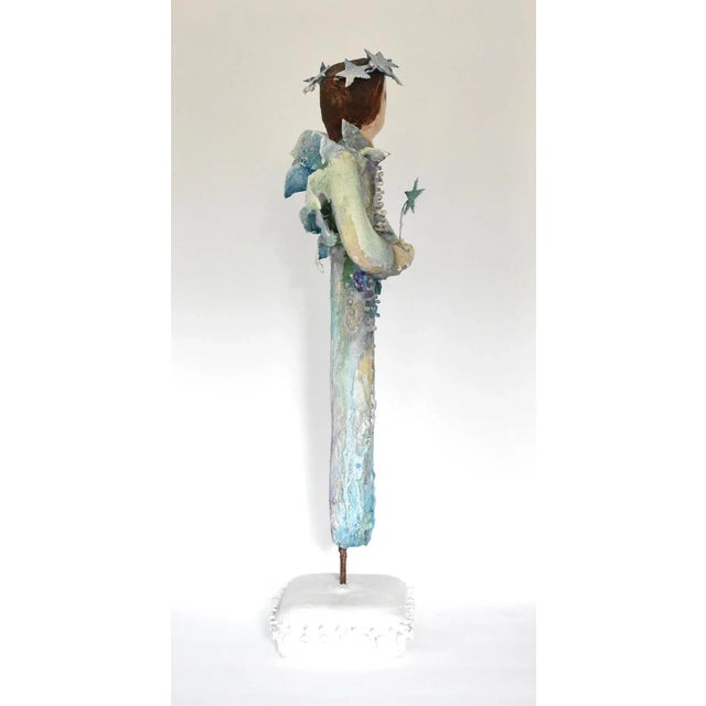Blue Vintage Jacques Tatum Fairy Sculpture For Sale - Image 8 of 13