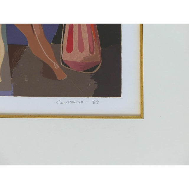 Beige Mario Carreño Abstract Lithograph, 1989, Signed and Numbered For Sale - Image 8 of 9