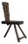 Vintage Italian Sculptural Chair in Wood, 1950s For Sale