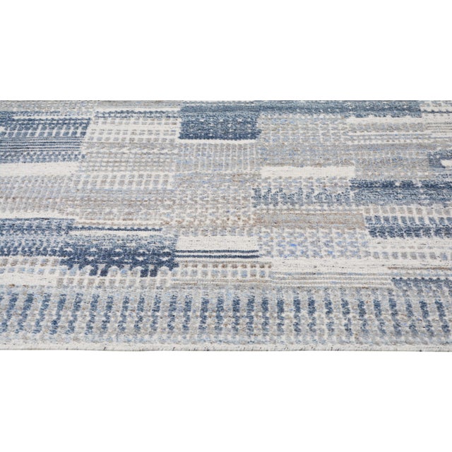 Contemporary Scandinavian Modern Hand Knotted Wool Rug, 8'x10'2'' For Sale - Image 4 of 6