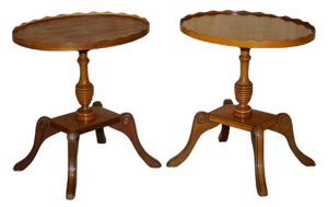 Side Tables in Burr Yew Wood from Beresford & Hicks, Set of 2