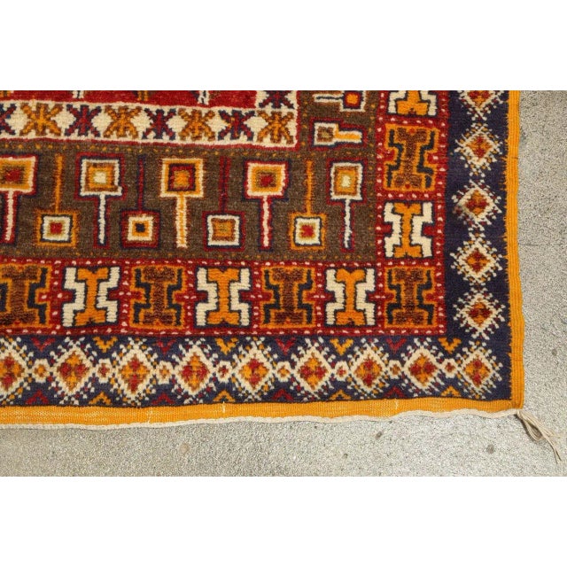 1960s Moroccan Vintage Tribal African Rug For Sale In Palm Springs - Image 6 of 10