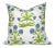 Mughal Blue Floral Pillow Cover, 20x20 Pillow For Sale