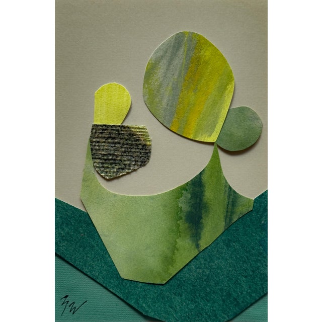 Paper "Petal 1" Original Mixed-Media Collage on Paper by Zac Woodiel For Sale - Image 7 of 10