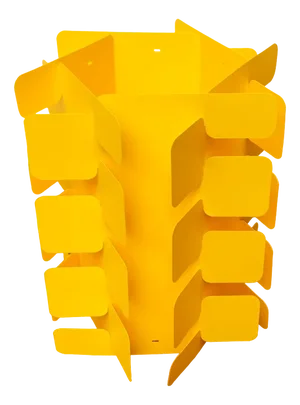 Mid-Century Space Age Yellow Folding Pendant Lamp by Gunner Jensen, 1970s