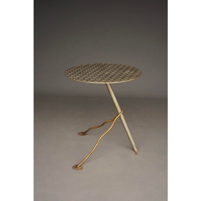 Postmodern Industrial Metal Garden Table, 1980s For Sale - Image 12 of 12
