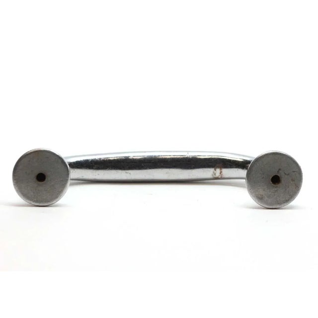 Mid 20th Century Pair of Vintage 4.75 In. Chrome Plated Brass Bridge Pulls For Sale - Image 5 of 5