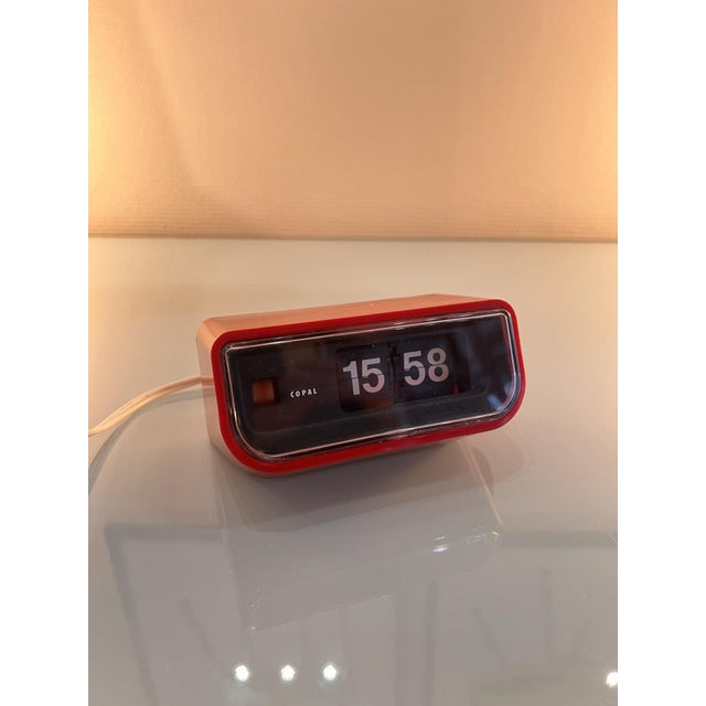 Vintage Japanese Red Copal Clock, 1970s For Sale - Image 11 of 11