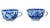 Blue Antique Blue & White Canton Pagoda Pattern Tea Cups- Set of 2 For Sale - Image 8 of 11