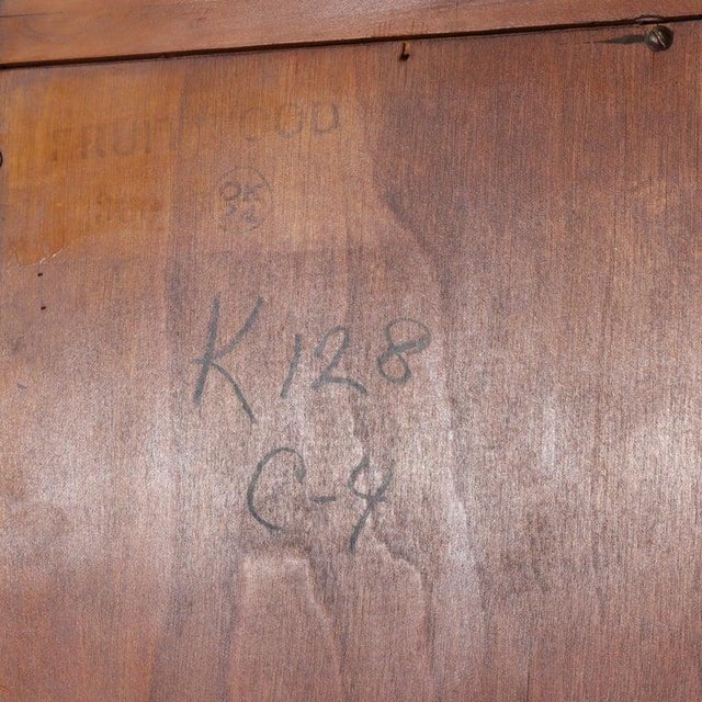 Antique Kindel Queen Anne Style Cherry 11 Drawer Chest With Carved Shell C1930 For Sale - Image 16 of 18