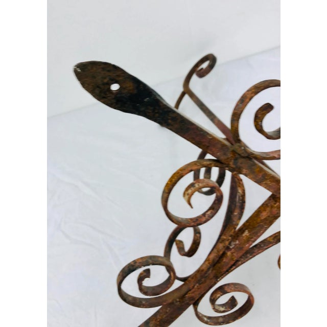 Antique Forged Iron Hanging Hook For Sale - Image 12 of 13