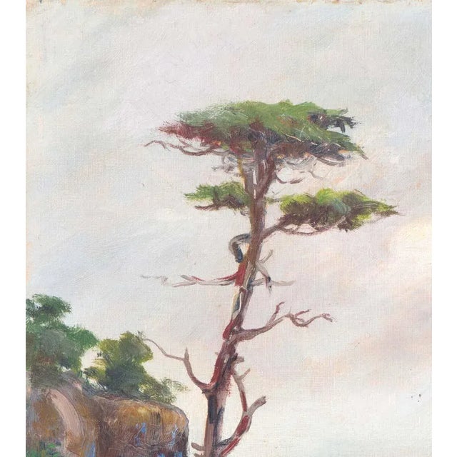American 'Carmel Coast' by Francis Harvey Cutting, 1932-1948; California Plein Air Impressionist Oil, Oakland Museum For Sale - Image 3 of 4
