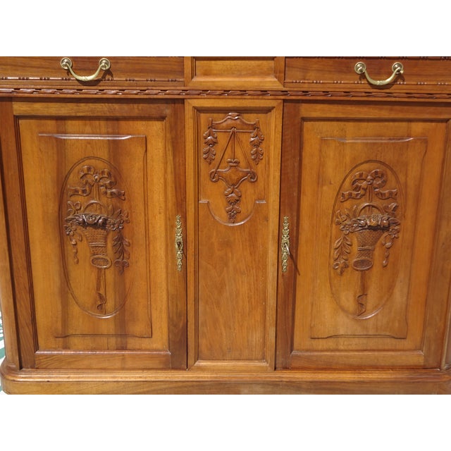 Art Deco Buffet in Walnut and Aleppo Breccia, 1920s For Sale - Image 11 of 18