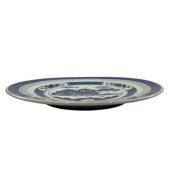 Mid 20th Century Mid 20th Century Imperial Standard China Blue and White Chinoiserie Plates — Set of 8 For Sale - Image 5 of 17