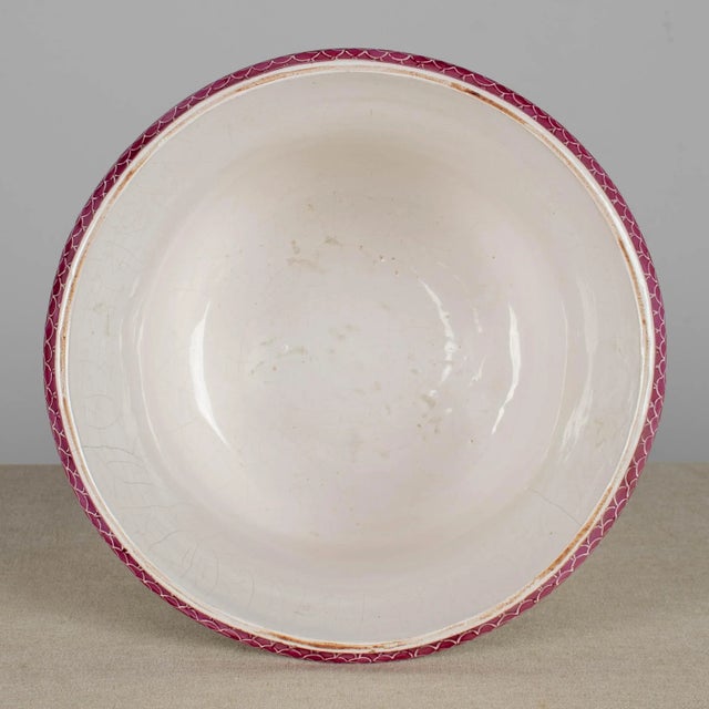 French Lunéville Saint Clément Faience Cache Pot For Sale - Image 9 of 10