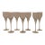 Vintage 1980s Mikasa Sea Mist Crystal Wine Glasses - Set of 7 For Sale