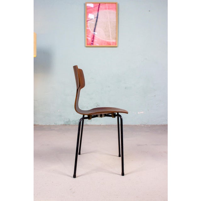 Vintage 3103 Hammer Chairs by Arne Jacobsen for Fritz Hansen, 1960s, Set of 4 For Sale - Image 9 of 18