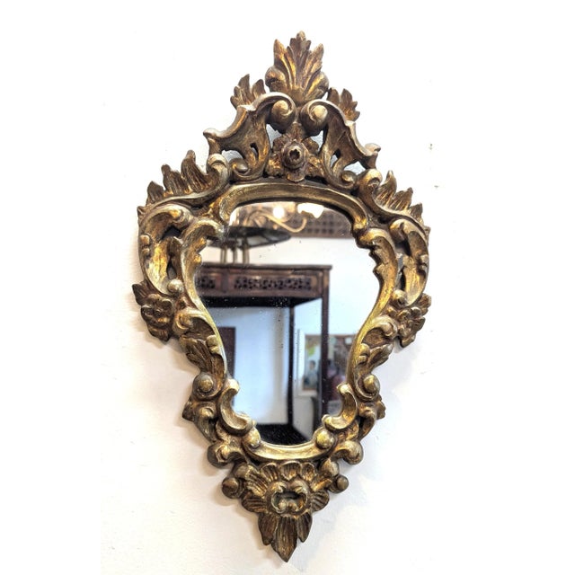 Baroque Pair French 19th Century Carved Baroque Gilt Mirrors For Sale - Image 3 of 9