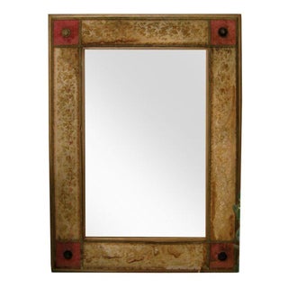 Huge and Fanciful Italian Velvet Mirror For Sale