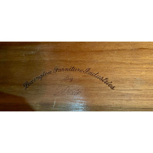 1980’s Rattan Wrapped Faux Bamboo Lighted China Cabinet For Sale - Image 11 of 11