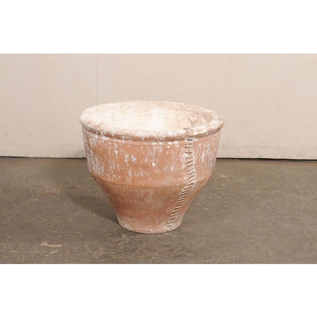 Spanish 19th C. Terracotta Rounded Planter For Sale - Image 10 of 10