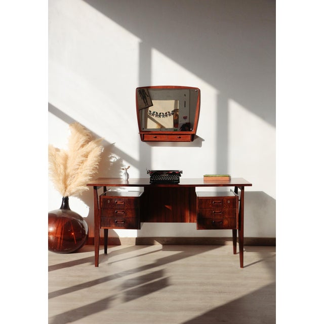 Vintage Rosewood Desk by Gunner Nielsen for Tibergaard, 1960 For Sale - Image 18 of 18